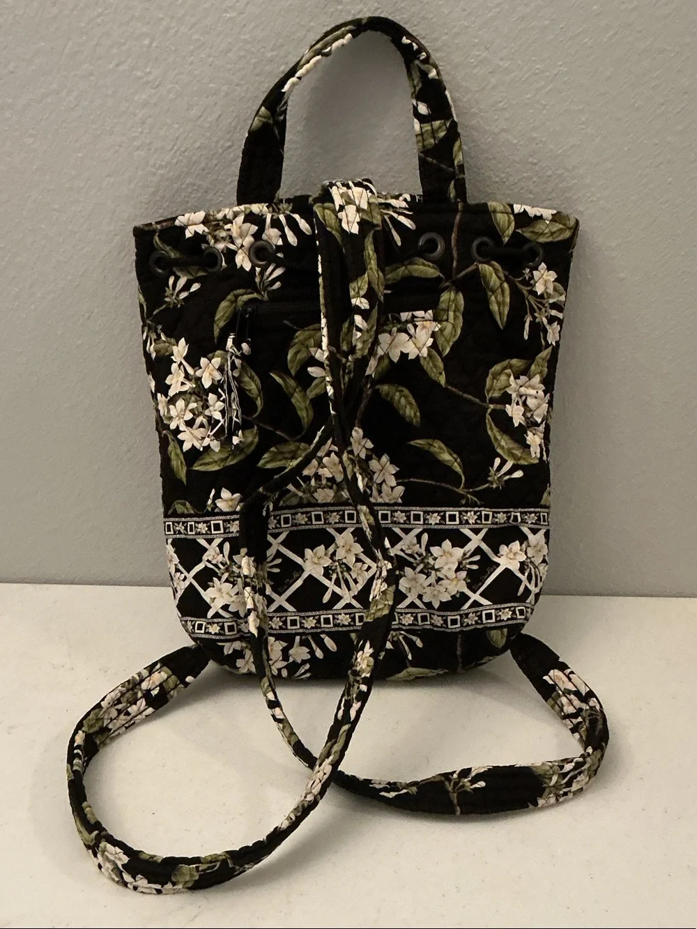 Retired Vera Bradley Drawstring Backpack